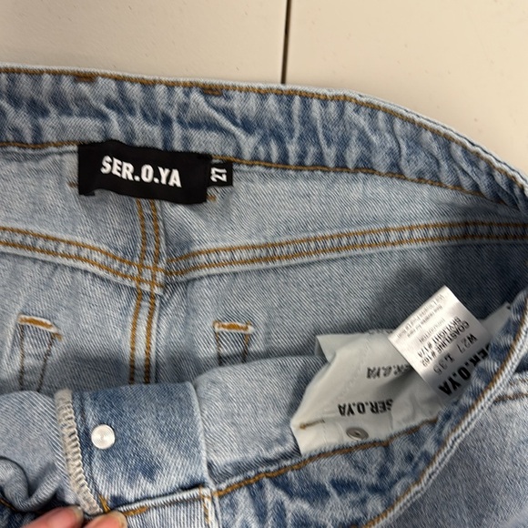 SER.O.YA Torel wide leg jean distressed 27 - Picture 10 of 15